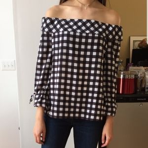 Banana Republic gingham blouse